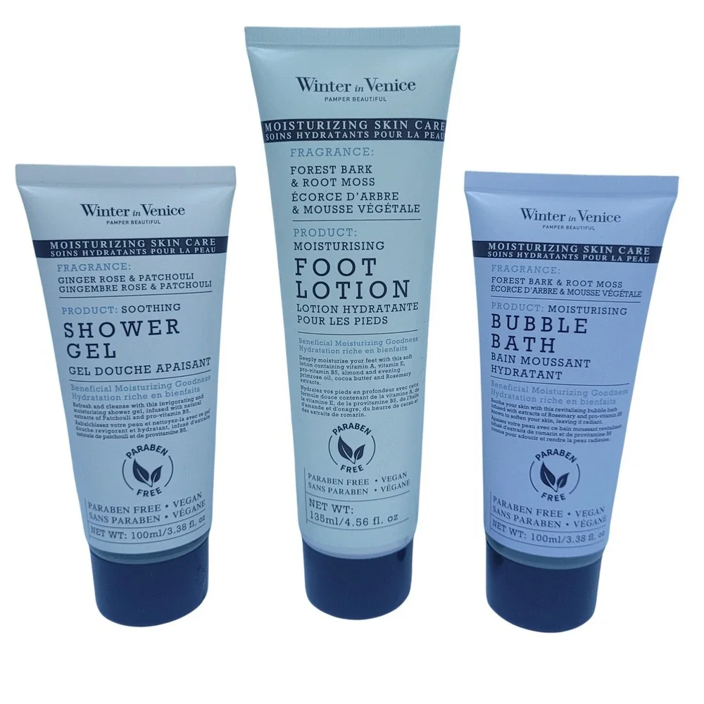 New‎ Winter in Venice Set Shower Gel Foot Lotion Bubble Bath